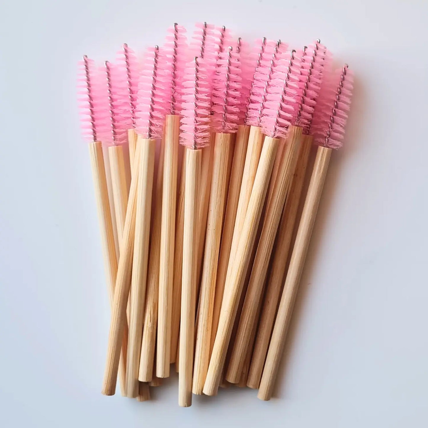 Goupillons / Brosses extensions de cils - Rose 50 pièces